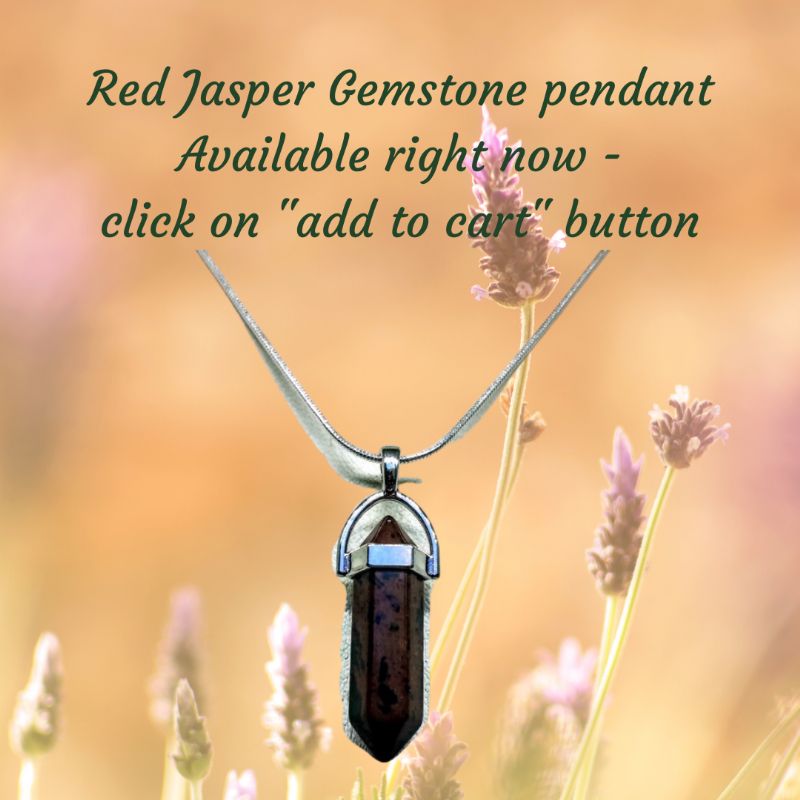 Red Jasper Gemstone Pendant